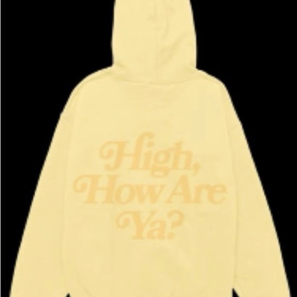 Jeffree Star High, How Are Ya? Yellow Sweatshirt Hoodie
